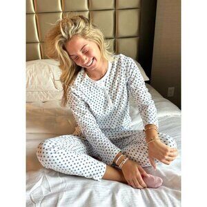 ROLLER RABBIT Hearts Pajamas in Blue Size XX-Small